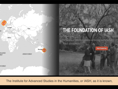 Screengrab of short film, 'The Foundation of IASH'