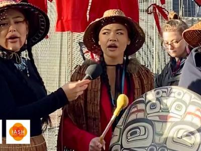 Wet’suwet’en people protesting