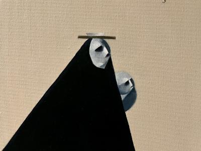 Painting: "Family No. 8" by Shatha Altowai